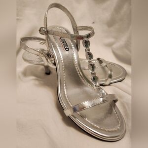 Kenneth Cole Heels Sandals Silver size 7